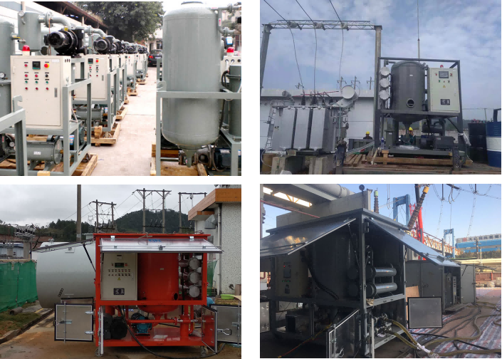 Desidratação de óleo de turbina e filtro de óleo