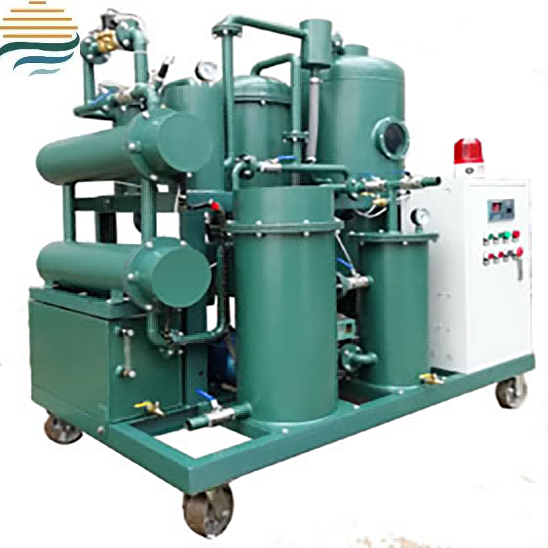 Desidratação de óleo de turbina e filtro de óleo