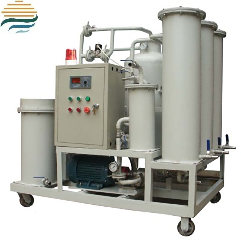 Desidratação de óleo de turbina e filtro de óleo