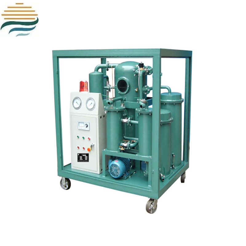 Desidratação de óleo de turbina e filtro de óleo